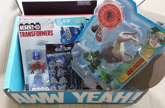 Nerd Block Junior Boys Subscription Box Review August 2015 - inside