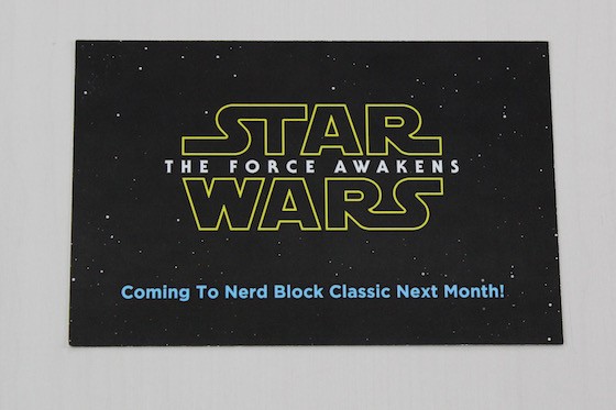 Nerd Block Subscription Box Review + Coupon – August 2015 - Star Wars in September