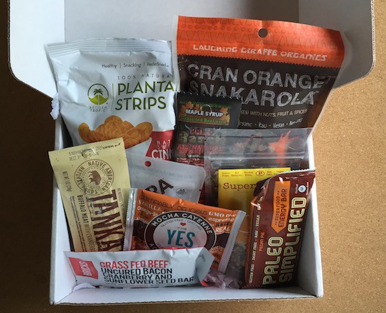 Paleo Life Box Subscription Box Review August 2015 - Contents