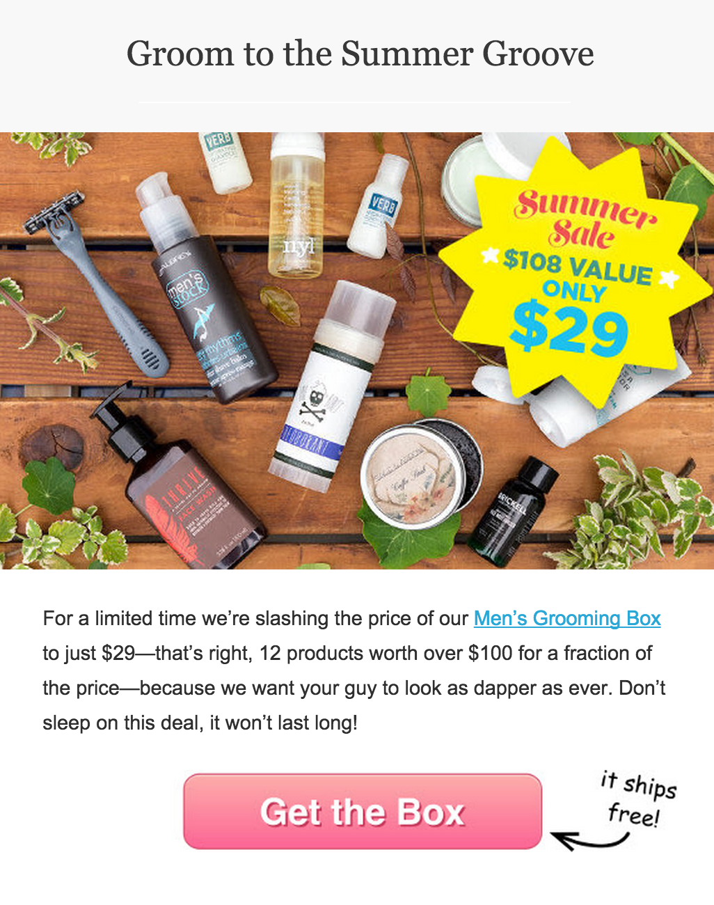 Vegan cuts Grooming Box