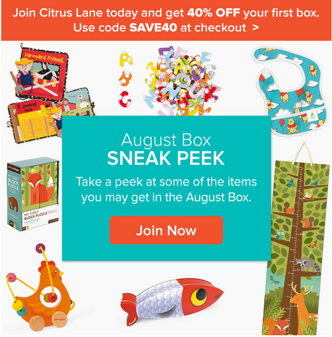 Citrus Lane August 2015 Box Spoilers + Coupon Code