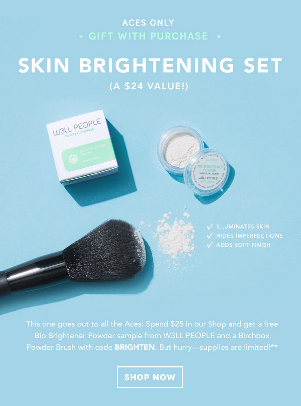 Birchbox Aces – W3LL PEOPLE Gift with Purchase Offer