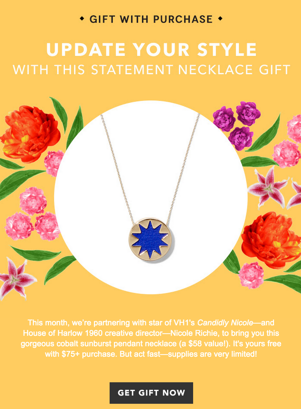 Free House of Harlow 1960 Necklace with Birchbox Purchase!