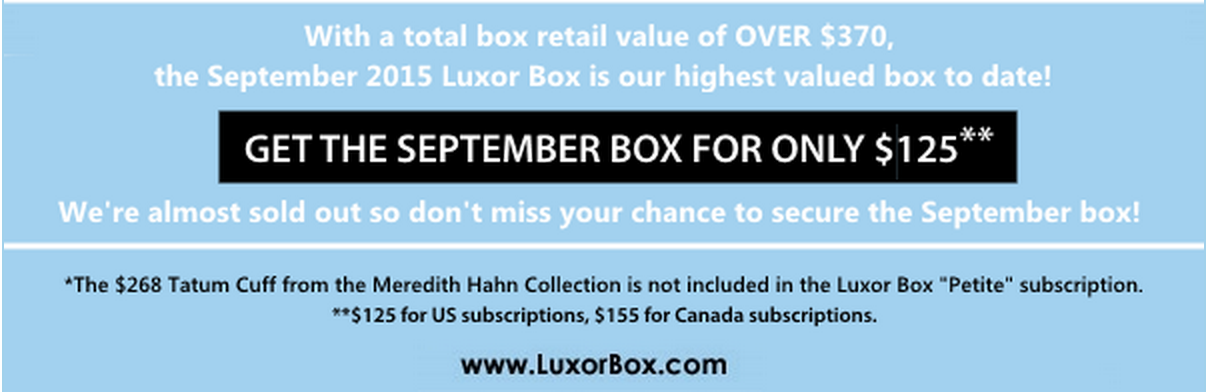 July 2015 Luxor Box Spoiler Details