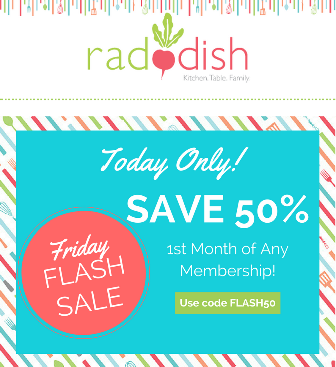 Raddish Kids Coupon Code – 50% off Your First Month!