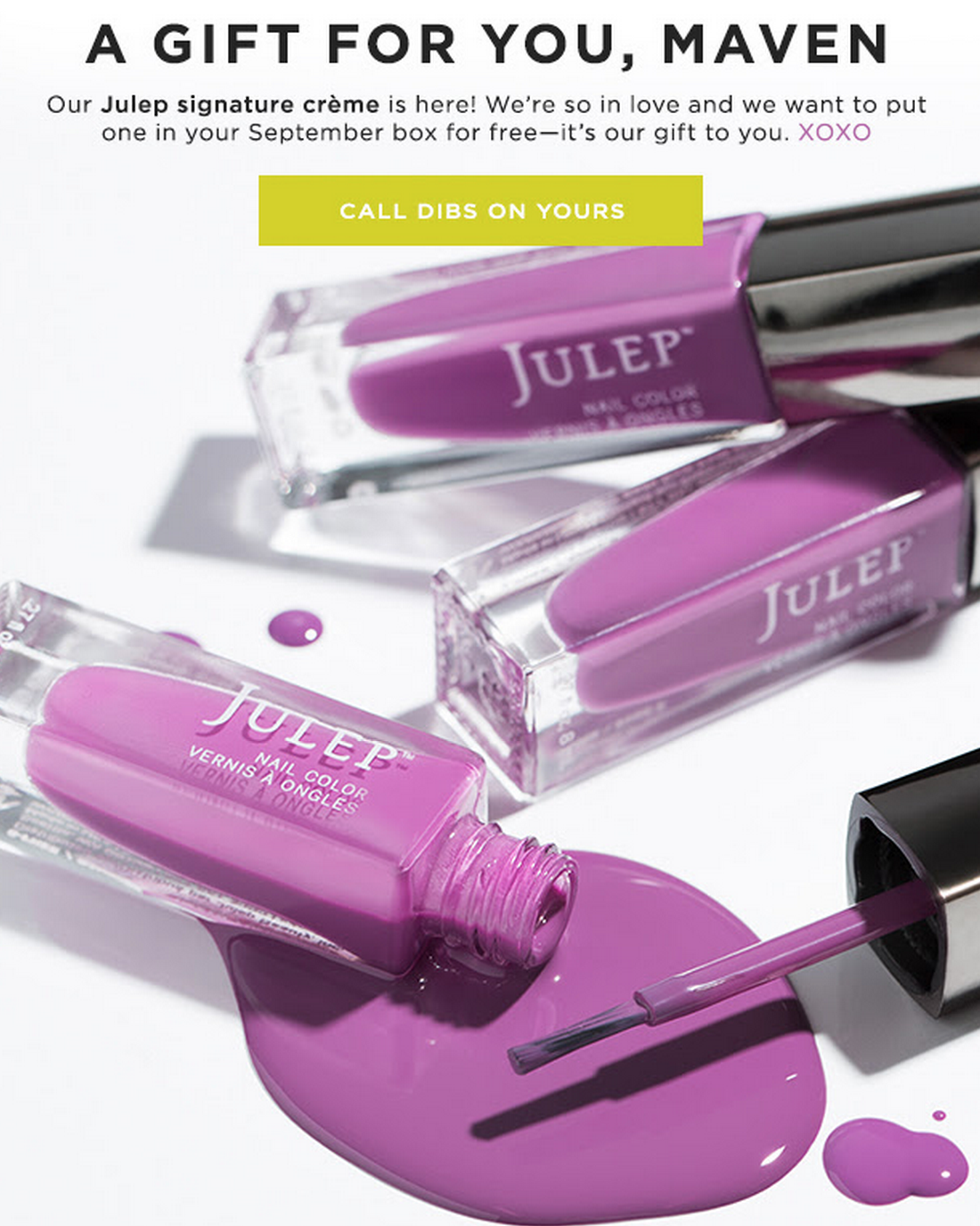 Julep Maven Reminder