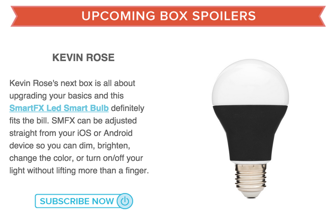 Kevin Rose Quarterly Box