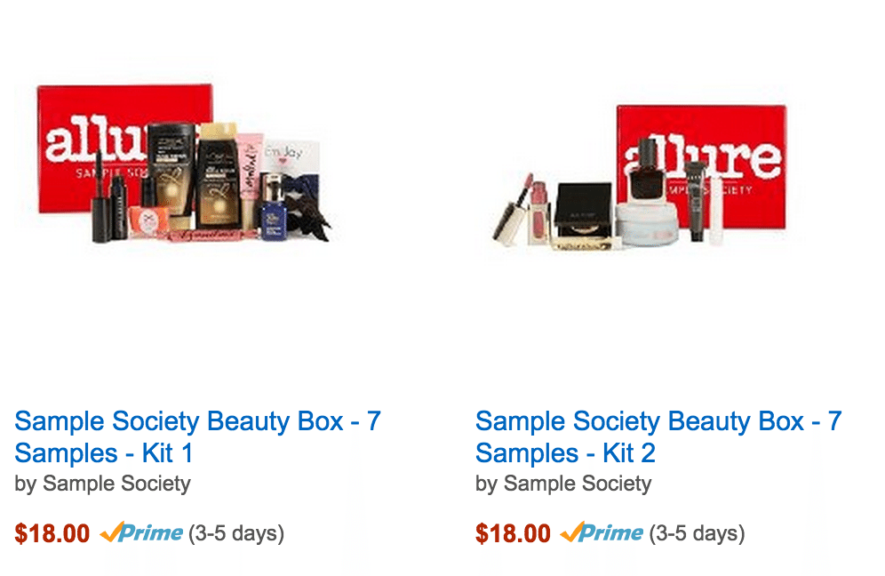 Sample Society Box Options
