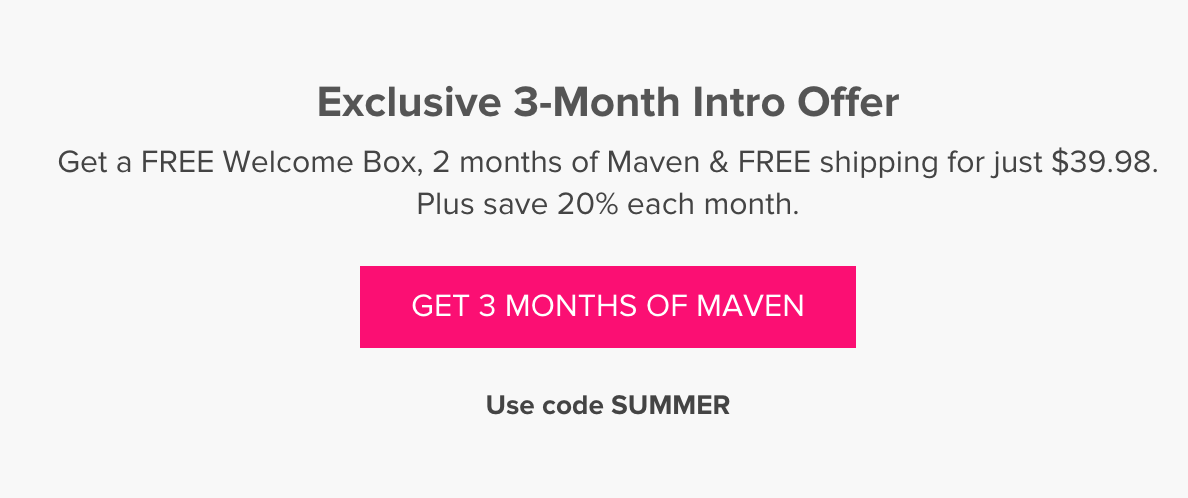 Julep Maven 3 Month Offer