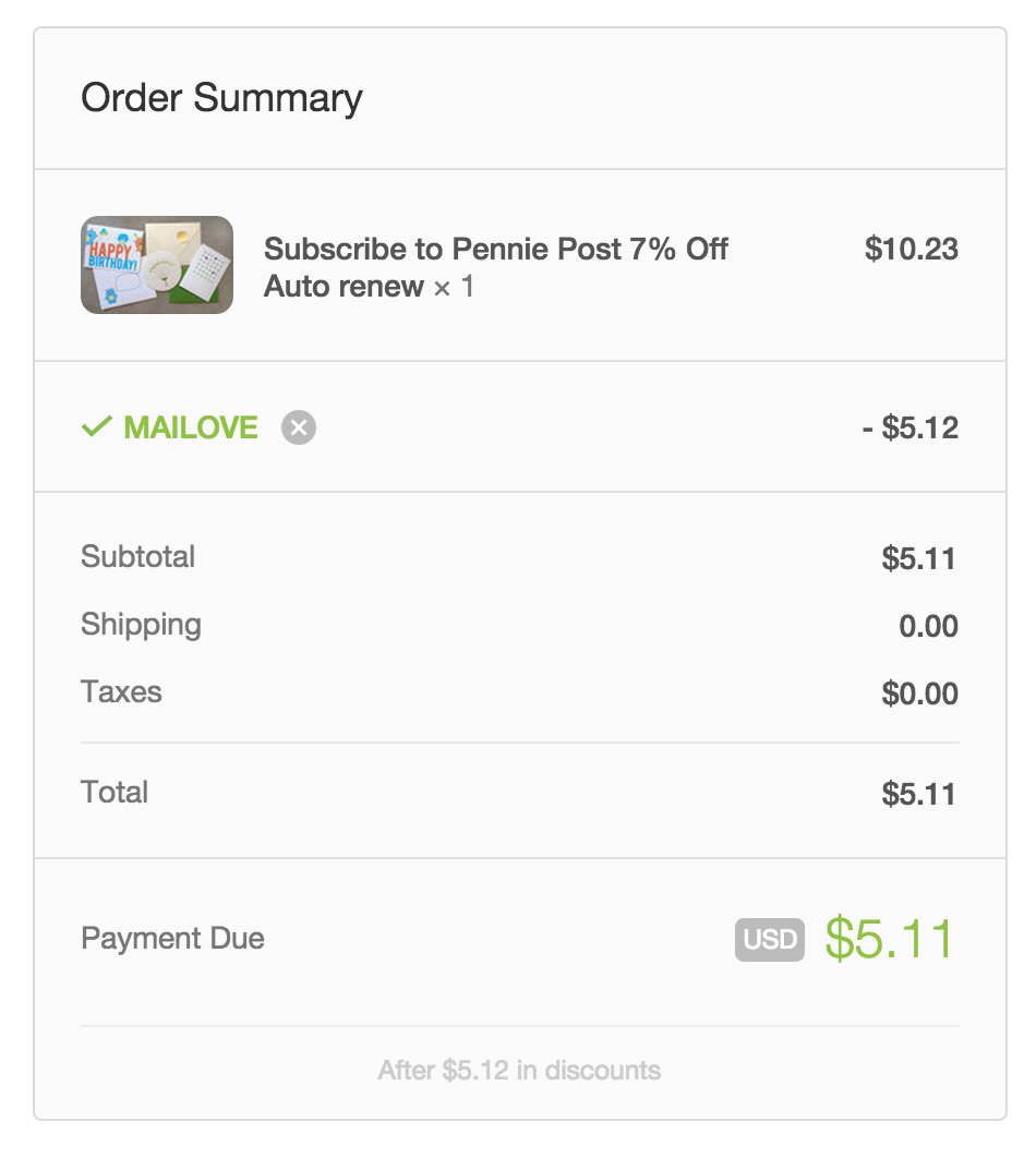 Pennie Post Discount
