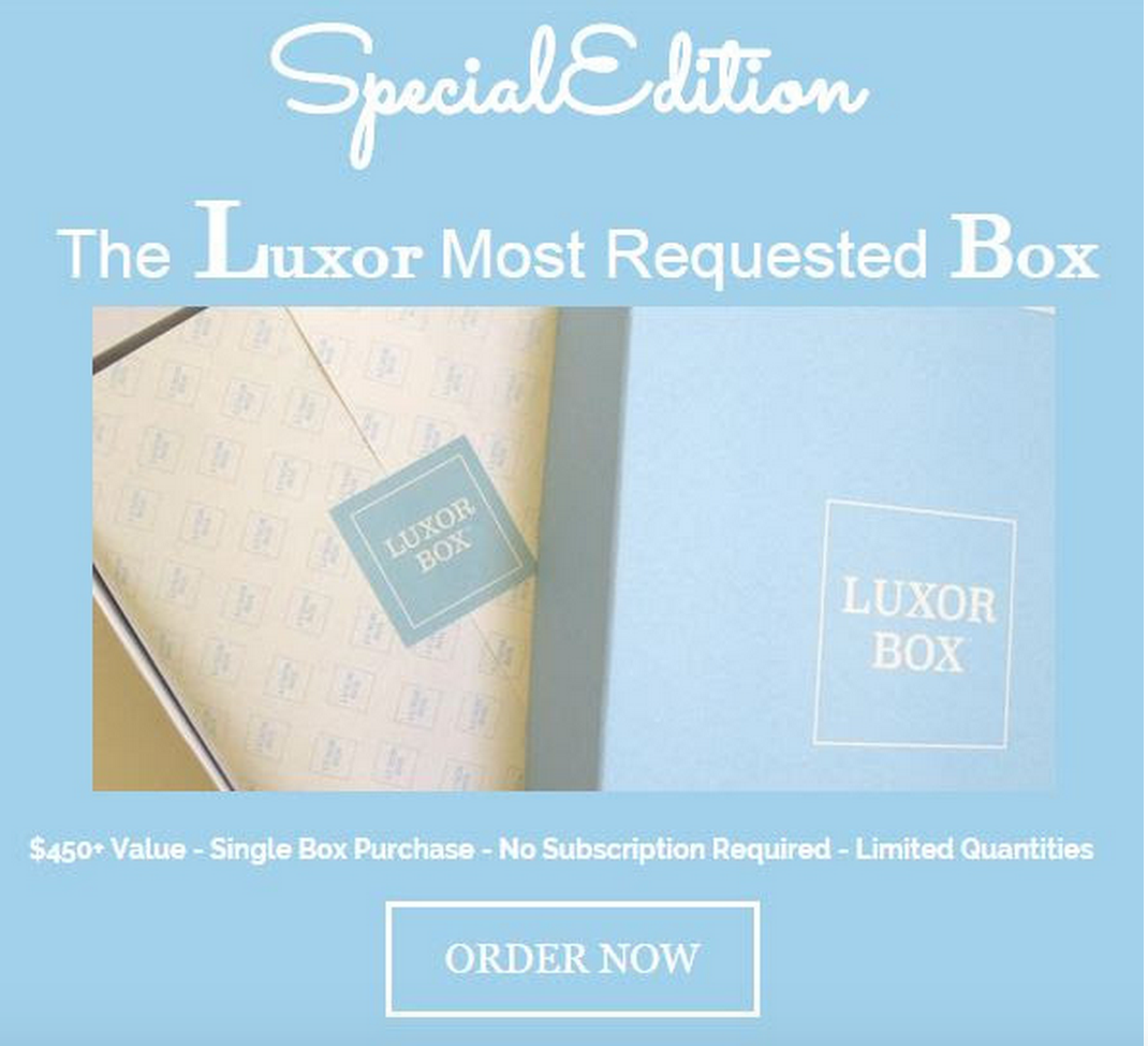 Check out the new limited edition box from Luxor Box