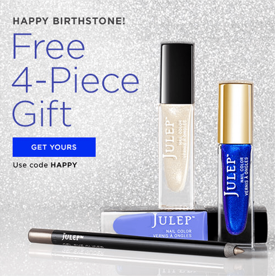 Free Julep Birthstone Welcome Box
