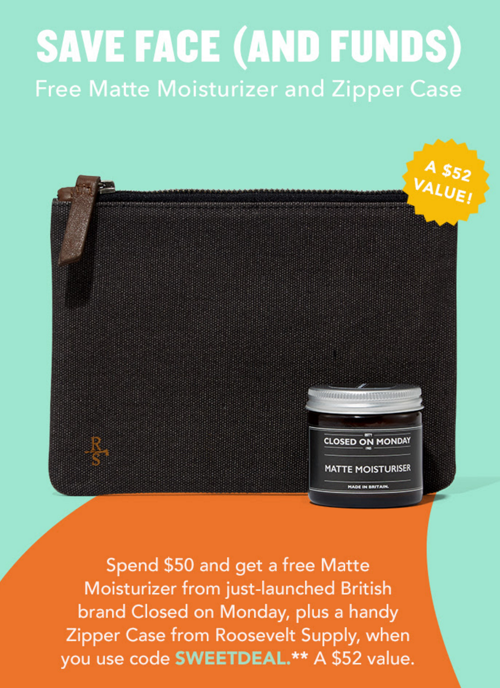 Free Moisturizer + Zipper Case with Birchbox Man Purchase
