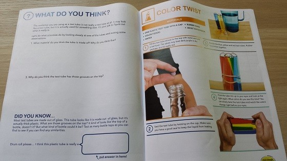 Spangler Science Club Subscription Box Review - July 2015 - instructions