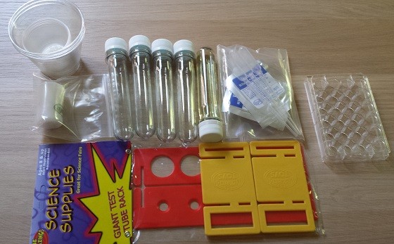 Spangler Science Club Subscription Box Review - July 2015 - supplies