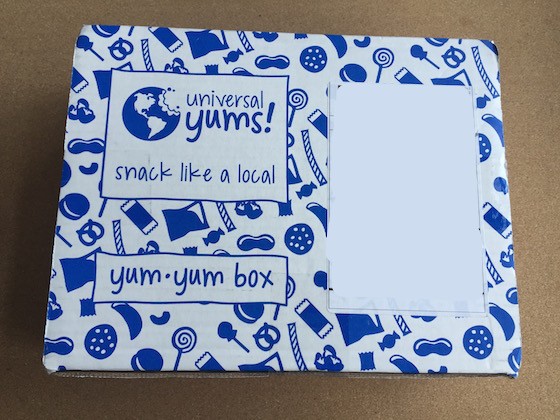 Universal Yums Subscription Box Review August 2015 - Box