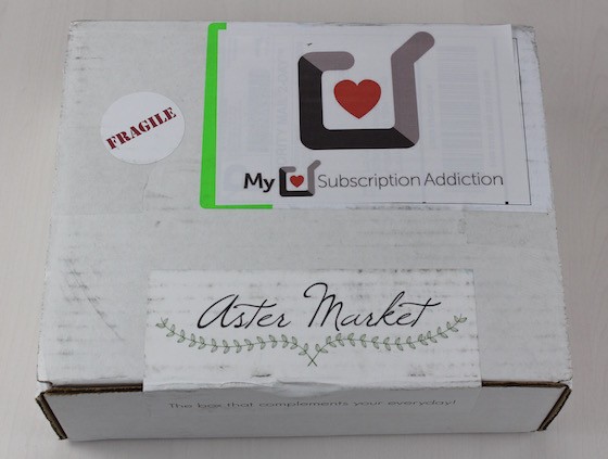 Aster Market Subscription Box Review - August 2015 Box