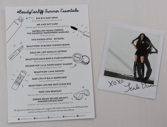 BeautyCon BFF Beauty Subscription Box Review - August 2015 Info