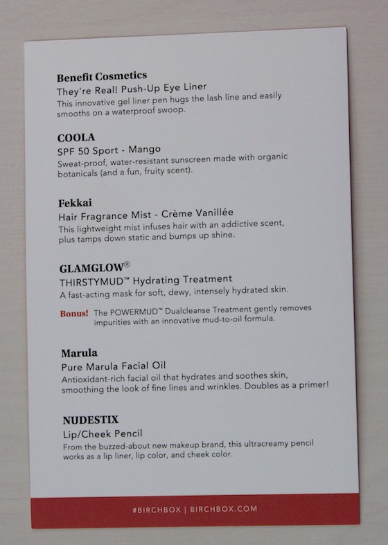 Birchbox CEW Prestige Box Review - 2015 Info