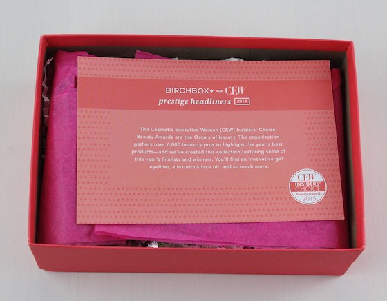 Birchbox CEW Prestige Box Review - 2015 Open