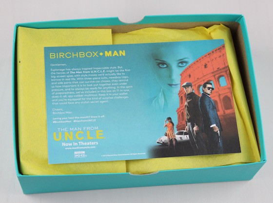 Birchbox Man Subscription Box Review – September 2015 First Look