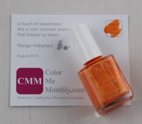 Color Me Monthly Subscription Box Review – August 2015 Nail Polish