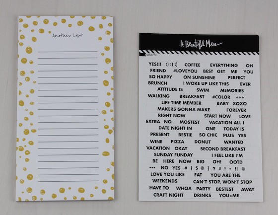 A Beautiful Mess Happy Mail Subscription Review: August 2015 Stickers