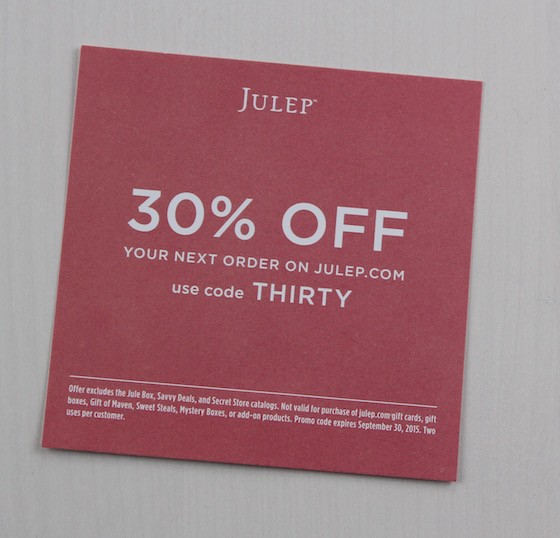 Julep Maven Review & Free Box Code – August 2015 Coupon