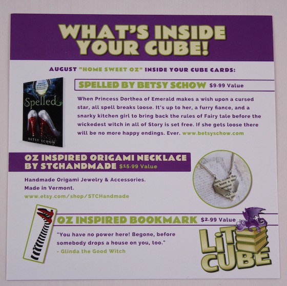 LitCube Book Subscription Box Review – August 2015 Info