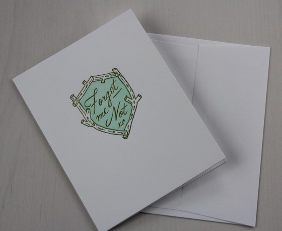 Nicely Noted Subscription Review – August 2015 Forget Me Not