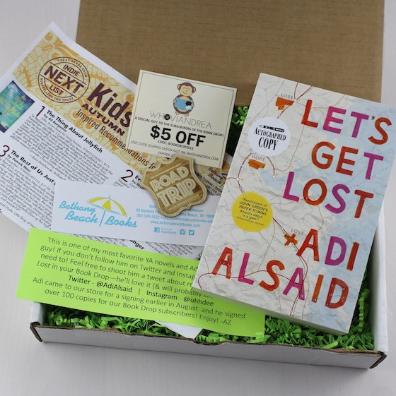 The Book Drop YA Subscription Box Review – August 2015 Items
