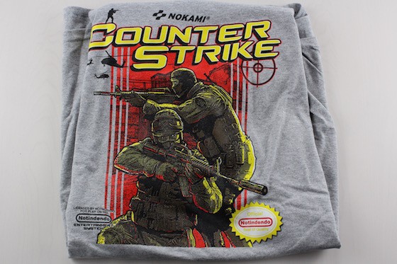 Arcade Block Subscription Box Review August 2015 - Counter Strike Shirt