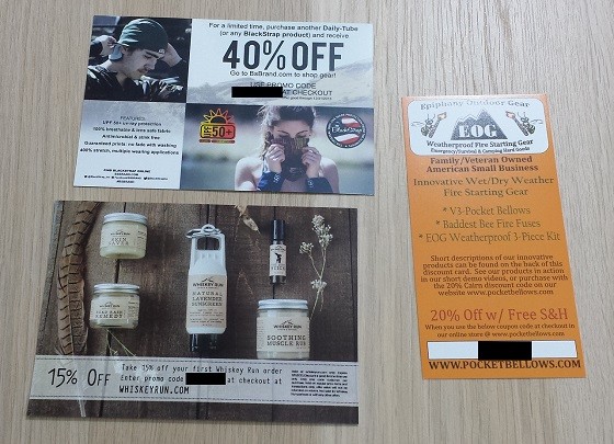 Cairn Subscription Box Review September 2015 - extras
