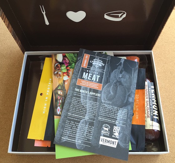 Carnivore Club Subscription Box Review September 2015 - Open