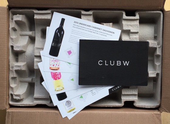 Club W Wine Subscription Review & Coupon September 2015 - Inside