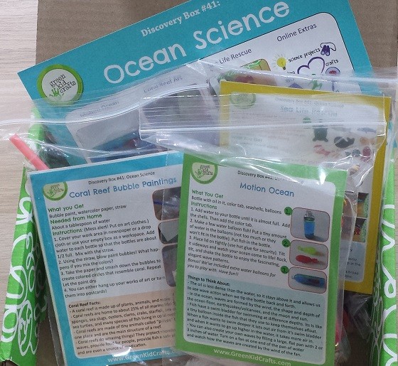 Green Kid Crafts Subscription Box Review August 2015 - inside
