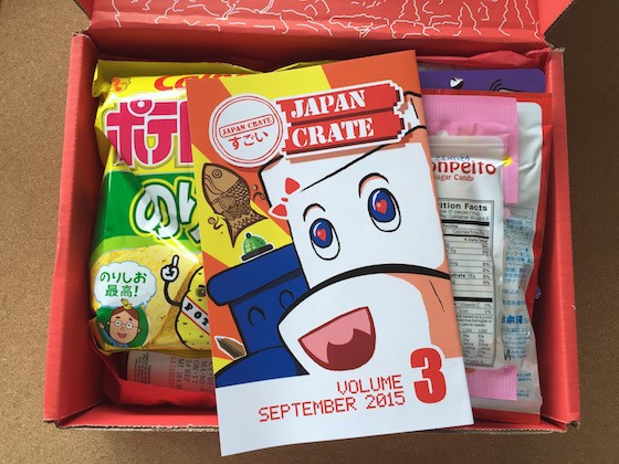 Japan Crate Subscription Box Review September 2015 - Inside