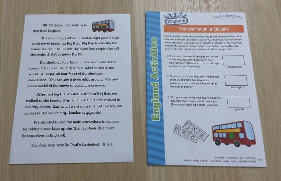 Little Passports Subscription Box Review September 2015 - letter-booklet