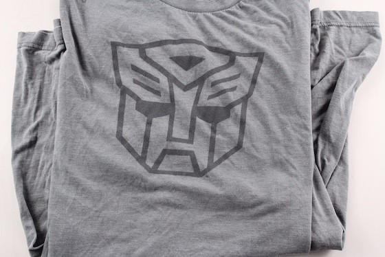 Power Up Box Subscription Box Review August 2015 - Transformers Shirt