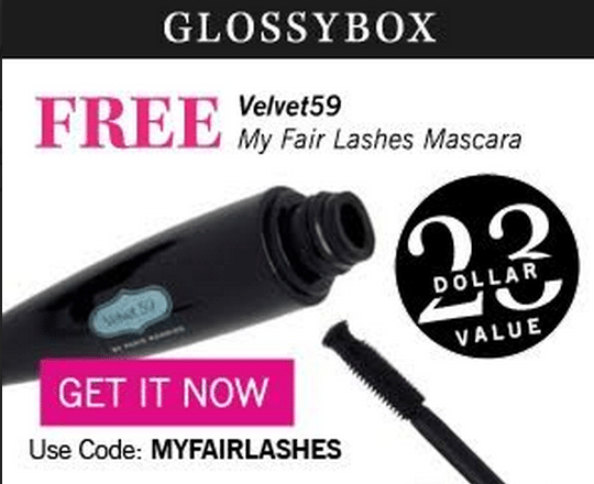 New GlossyBox Coupon – Free My Fair Lashes Mascara