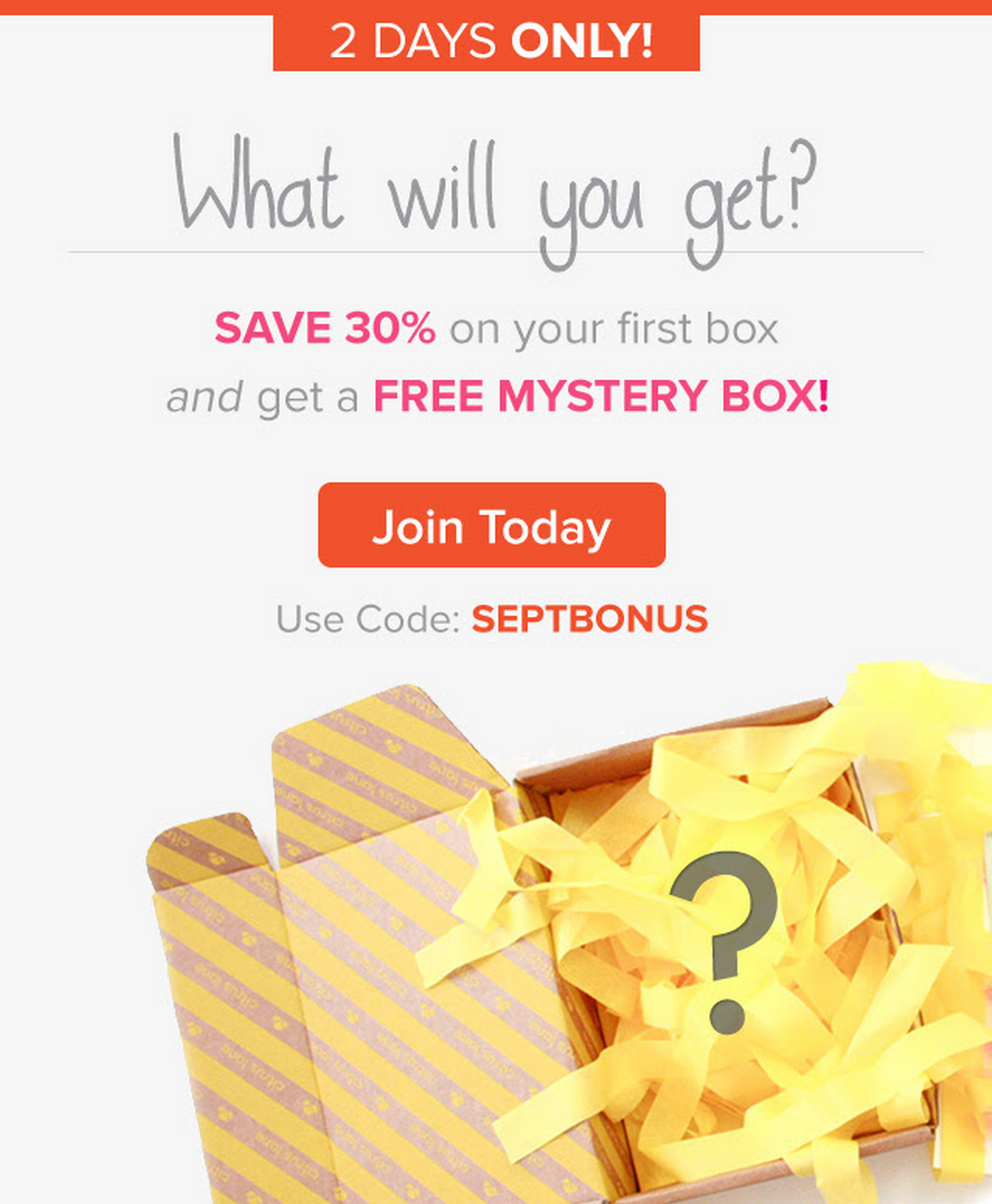 2 Days Only – Free Mystery Box + 30% Off Citrus Lane!