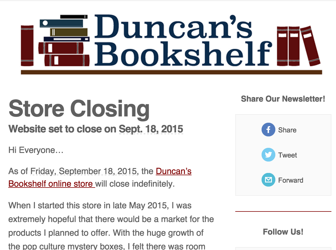 Duncan's BookShelf Mystery Book Grab Bag Closeout Sale