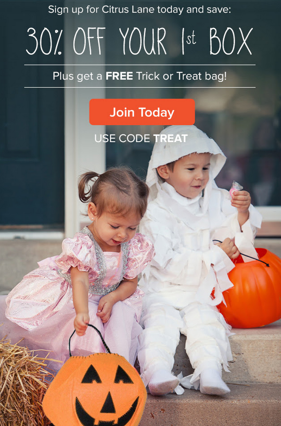 Free Trick or Treat Bag + 30% Off Citrus Lane!