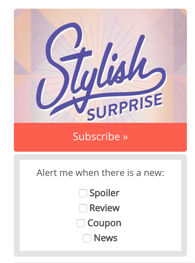 ModCloth Stylish Surprise Alert