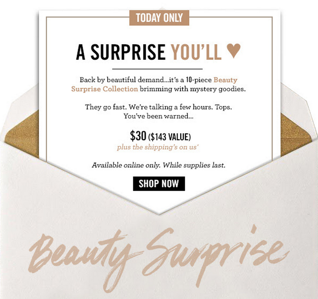 Today Only – Bare Minerals Mystery Box!