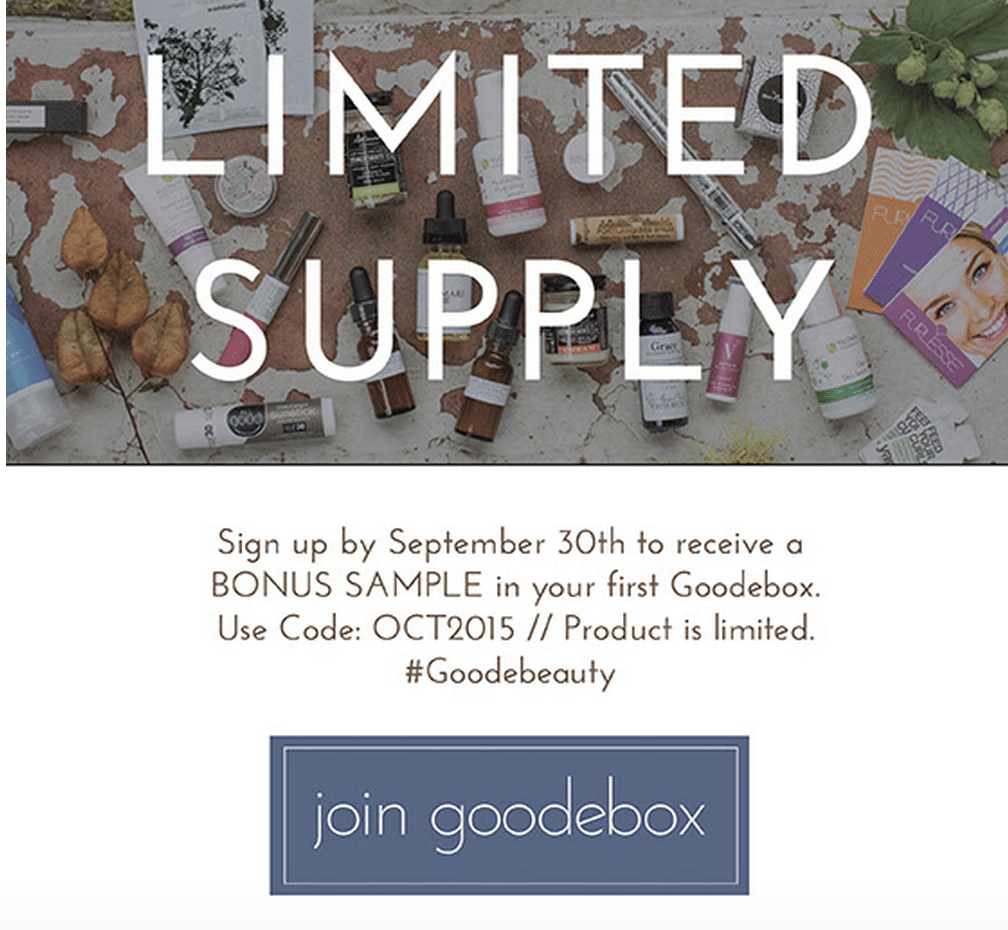 Goodebox Coupon Code – Bonus Beauty Sample