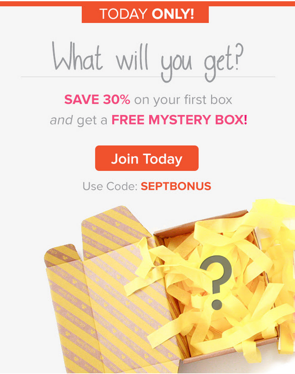 Today Only – Free Mystery Box + 30% Off Citrus Lane!