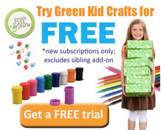 First Month of Green Kid Crafts Free – Just Pay Shipping!