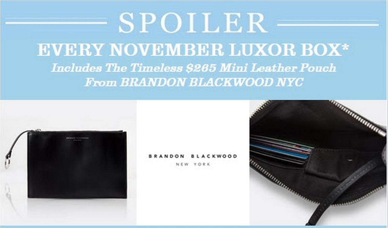 Luxor Box November Spoiler