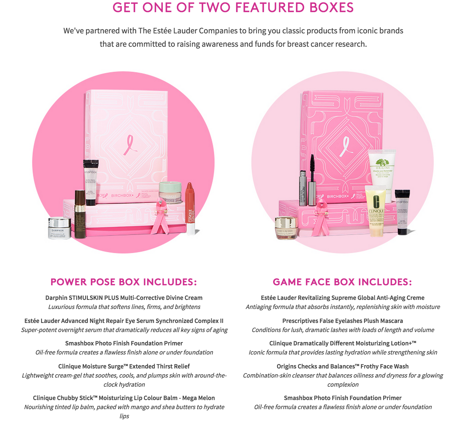 Birchbox October Box Options